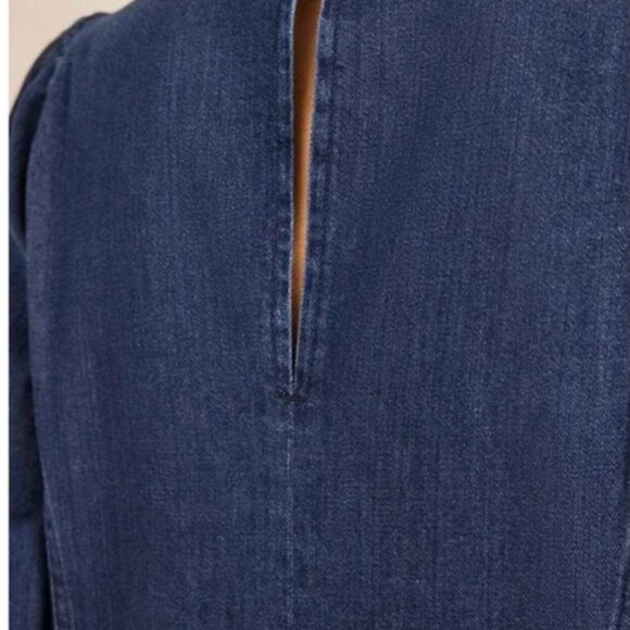 NWT Boden Denim Blouson Shift Dress Women's Size 14 - Picture 3 of 5